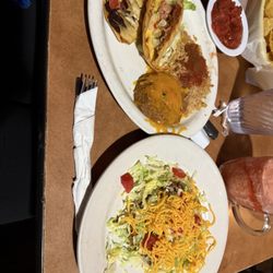 PR's Taco Palace & Margarita Bar - Combination deal Two truck stops, one tostada and rice & beans