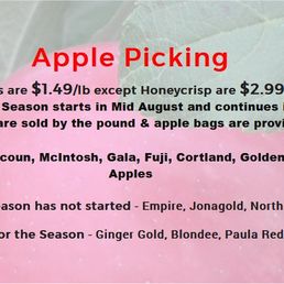 2019: No weekend upcharge. Apples cost far less per pound compared to 2020 @ $22 peck.