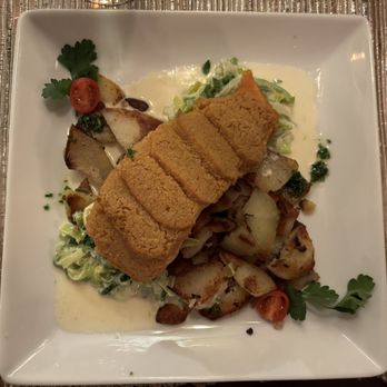 Schwaben House - Dijon crusted salmon - German Near Me - Greenville, South Carolina