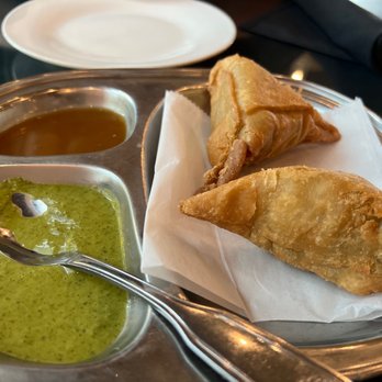 Palette Indian Kitchen - F10. Vegetable Samosa - Indian Near Me - Spring, Texas Palette Indian Kitchen - F10. Vegetable Samosa - Indian Near Me - Spring, Texas
