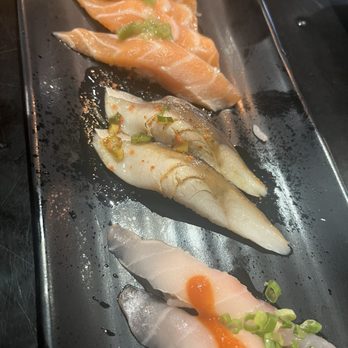 Sakana - Salmon Belly (2) mackerel and Red Snapper (2pcs) nigiri - Japanese Near Me - Las Vegas, Nevada Sakana - Salmon Belly (2) mackerel and Red Snapper (2pcs) nigiri - Japanese Near Me - Las Vegas, Nevada