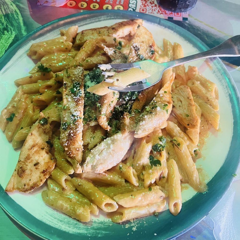 Jamra Grill - Smokey Chipotle Penne with added Grilled Chicken, my favorite dish of all! The chipotle was enough to make the dish tasty. - Italian Near Me - Los Angeles, California Jamra Grill - Smokey Chipotle Penne with added Grilled Chicken, my favorite dish of all! The chipotle was enough to make the dish tasty. - Italian Near Me - Los Angeles, California