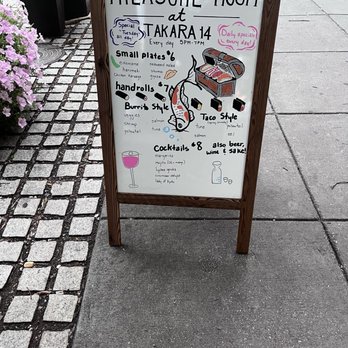 Takara 14 - Happy Hour specials - Japanese Near Me - Washington, DC, District of Columbia Takara 14 - Happy Hour specials - Japanese Near Me - Washington, DC, District of Columbia