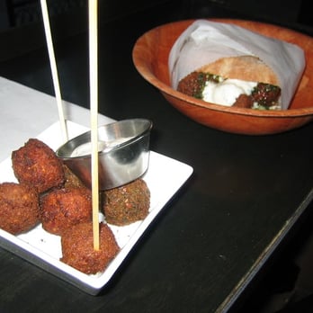 Taïm Falafel and Smoothie Bar - falafel sampler and falafel pita - Mediterranean Near Me - New York, New York Taïm Falafel and Smoothie Bar - falafel sampler and falafel pita - Mediterranean Near Me - New York, New York