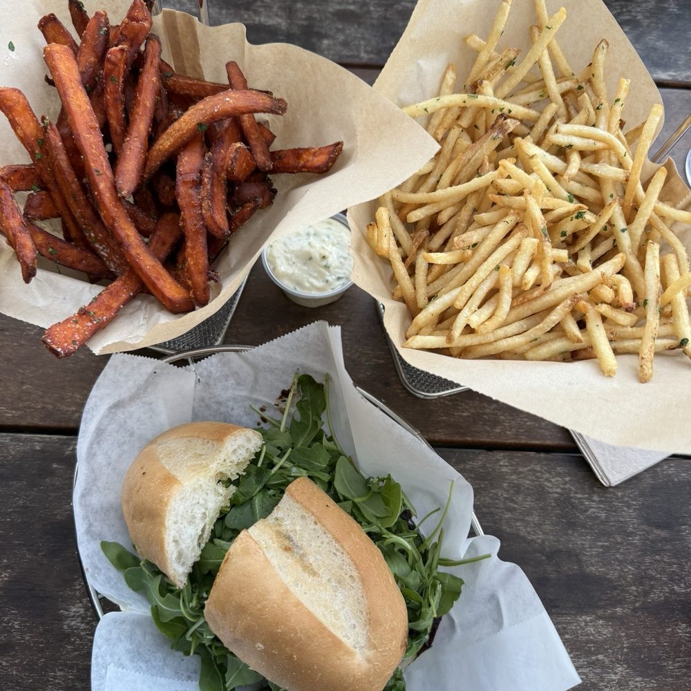 Father's Office - Frites in a "Basket" Sweet Potato Frites The Office Burger® - Burgers Near Me - Los Angeles, California Father's Office - Frites in a "Basket" Sweet Potato Frites The Office Burger® - Burgers Near Me - Los Angeles, California