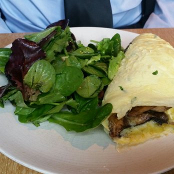 Shaker + Spear - Mushroom omelet with greens - Seafood Near Me - Seattle, Washington