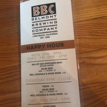 Belmont Brewing - Happy hour - Breweries Near Me - Long Beach, California