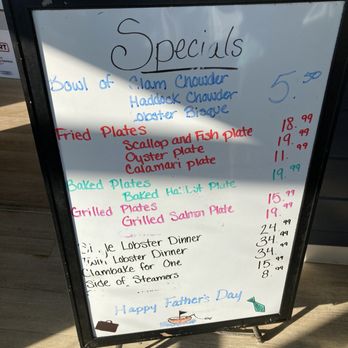 Wood's Seafood - Menu Specials - Seafood Near Me - Plymouth, Massachusetts