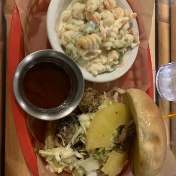 The Little Grill - Pulled pork and pasta salad - Caribbean Near Me - Manhattan, Kansas The Little Grill - Pulled pork and pasta salad - Caribbean Near Me - Manhattan, Kansas