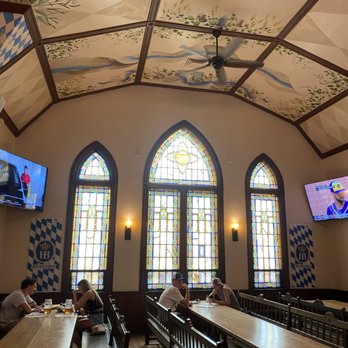 Prost - Another view of the stained glass windows - Beer Bar Near Me - Madison, Wisconsin