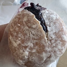 Blueberry jelly donut