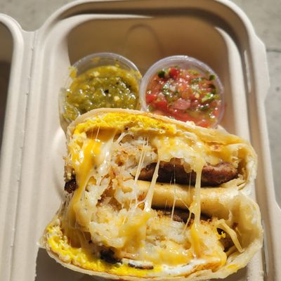 Photo of The Doughnut Corner Cafe - Santa Ana, CA, US. Breakfast Burrito