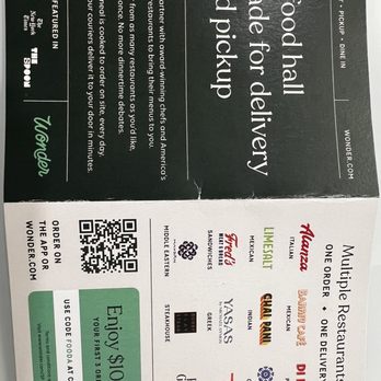 Wonder - Upper East Side - Menu - Food Delivery Services Near Me - New York, New York