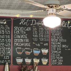 Baine's Books & Coffee - Menu