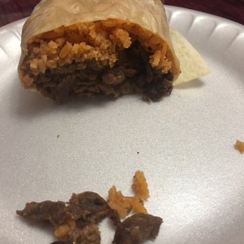 Cactus Taqueria #2 - Carne asada burrito just rice and beans  2/2017 - Mexican Near Me - Los Angeles, California