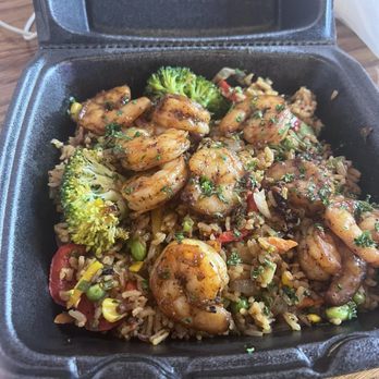 Hungry AF - Hibachi rice with shrimp - Burgers Near Me - Atlanta, Georgia Hungry AF - Hibachi rice with shrimp - Burgers Near Me - Atlanta, Georgia