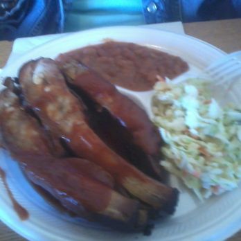 Shorty's Bar Be Cue - Rib plate with coleslaw and bbq beans - Barbeque Near Me - Moriarty, New Mexico