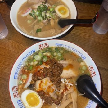 Nippon Cha - Miso Ramen (Top) & Spicy Miso Ramen (Bottom) - Japanese Near Me - Bayside, New York