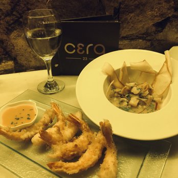 Cera 23 - Shrimp Tempura/ Langostinos en tempura & Ceviche/ Ceraviche - Spanish Near Me - Barcelona, B