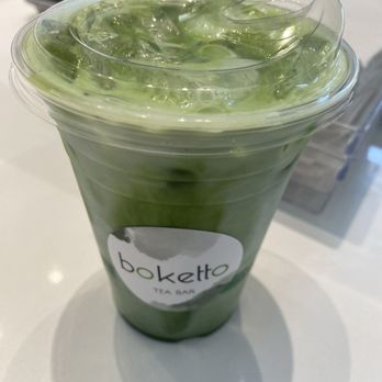 Boketto Tea Bar - Iced Matcha latte. Usually unsweetened though you can request for sweet version. So good. - Bubble Tea Near Me - Vancouver, British Columbia Boketto Tea Bar - Iced Matcha latte. Usually unsweetened though you can request for sweet version. So good. - Bubble Tea Near Me - Vancouver, British Columbia
