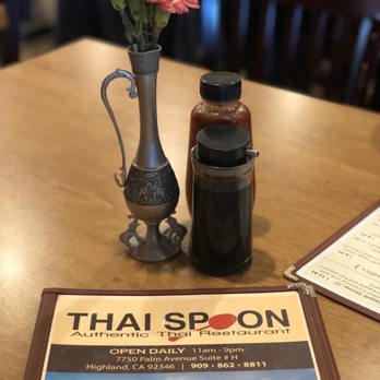 Thai Spoon Restaurant - I love the fresh flower detail. So cute! - Thai Near Me - Highland, California Thai Spoon Restaurant - I love the fresh flower detail. So cute! - Thai Near Me - Highland, California