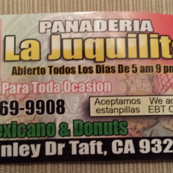 La Juquilita - a picture of a business card - Bakeries Near Me - Taft, California La Juquilita - a picture of a business card - Bakeries Near Me - Taft, California