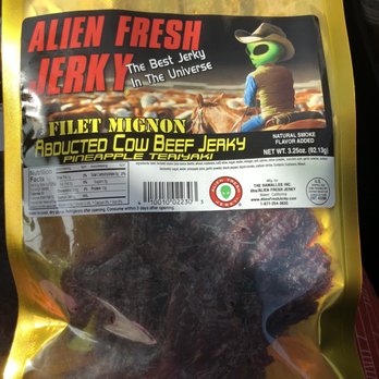 Alien Fresh Jerky - Top shelf Filet Minion $12. Tasty flavor - Meat Shops Near Me - Baker, California Alien Fresh Jerky - Top shelf Filet Minion $12. Tasty flavor - Meat Shops Near Me - Baker, California