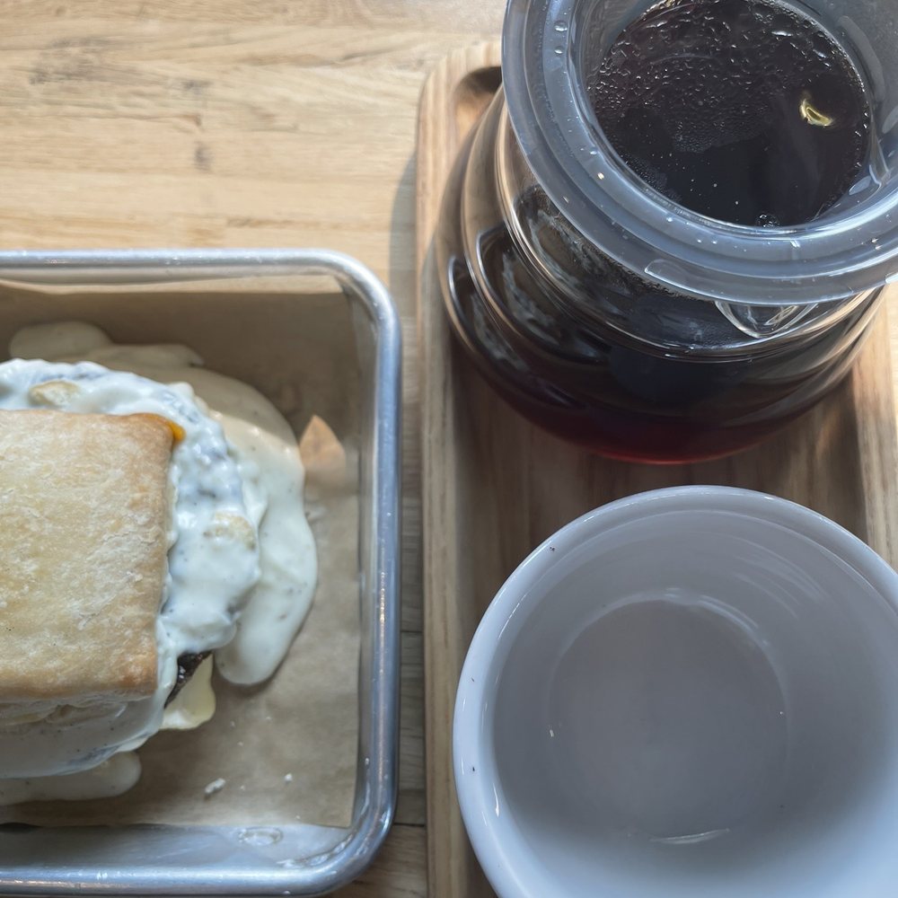 The Biscuits and Gravy Sammy and pour over (Colombia Geisha Carbonic Maceration V60) The Biscuits and Gravy Sammy and pour over (Colombia Geisha Carbonic Maceration V60)