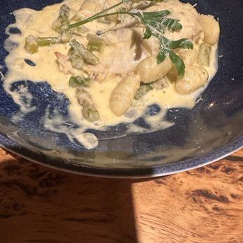 Cafe Antipasti - Already attacked chicken breast gnocchi with asparagus in cream sauce - Italian Near Me - Glasgow, GLG Cafe Antipasti - Already attacked chicken breast gnocchi with asparagus in cream sauce - Italian Near Me - Glasgow, GLG