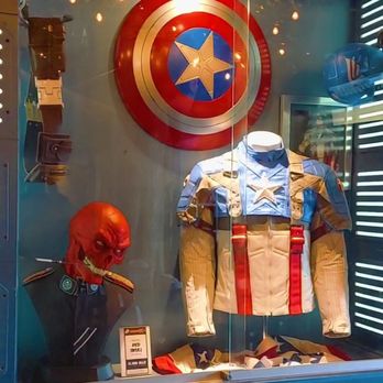 ComicX Restaurant Bar & Store - Cool Memorabilia displays throughout - American Near Me - Phoenix, Arizona