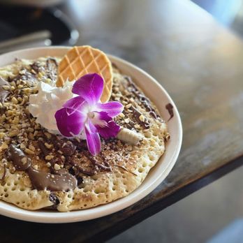 The Mill - Chocolate Chip Hazelnut Pancakes - Breakfast & Brunch Near Me - Mansfield, Texas The Mill - Chocolate Chip Hazelnut Pancakes - Breakfast & Brunch Near Me - Mansfield, Texas