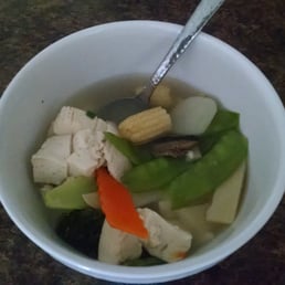 Chicken Tofu Vegetables Soup