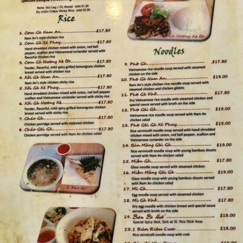 Nam An - Menu of delicious dishes - Vietnamese Near Me - Westminster, California Nam An - Menu of delicious dishes - Vietnamese Near Me - Westminster, California