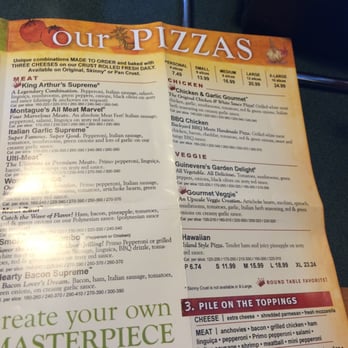 Round Table Pizza - According to the owner Hawaiian is not a speciality... But they offered like that on the menu. Funny guy. - Pizza Near Me - Indio, California Round Table Pizza - According to the owner Hawaiian is not a speciality... But they offered like that on the menu. Funny guy. - Pizza Near Me - Indio, California