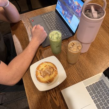 Wildroast Coffee - Iced vanilla matcha latte, Iced pumpkin spice latte, fruit Danish - Coffee & Tea Near Me - Grandville, Michigan