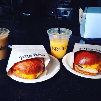 Eggslut - Fairfax with avocado and bacon, cold brew and fresh oj. Bomb! - Breakfast & Brunch Near Me - Los Angeles, California Eggslut - Fairfax with avocado and bacon, cold brew and fresh oj. Bomb! - Breakfast & Brunch Near Me - Los Angeles, California