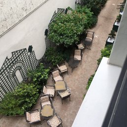 Our room view overlooking the cute courtyard.