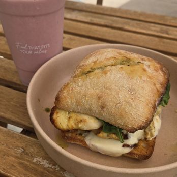 Mango Fresh - Chicken Pesto on Ciabatta - Juice Bars & Smoothies Near Me - Orlando, Florida Mango Fresh - Chicken Pesto on Ciabatta - Juice Bars & Smoothies Near Me - Orlando, Florida