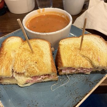 First Watch - Ham & Gruyere Melt w-Tomato Basil soup - Breakfast & Brunch Near Me - Abington, Pennsylvania