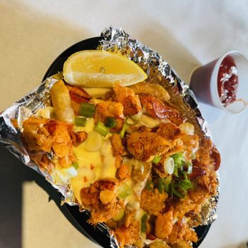Shaking Crab - Lobster Cheesy Fries - Seafood Near Me - Foxborough, Massachusetts