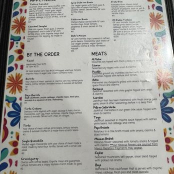 Cascabel - Menu - Vegan Near Me - Houston, Texas