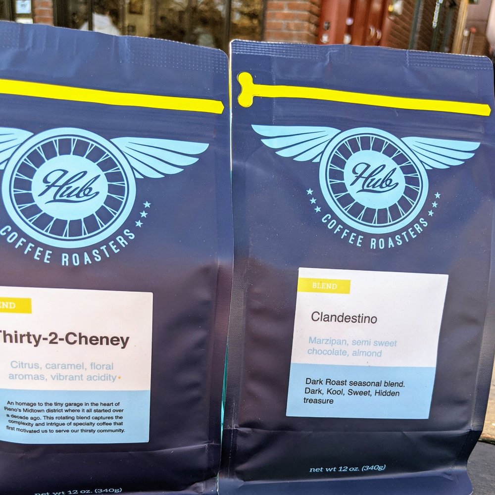 Hub Coffee Roasters - Coffee!!! Thirty-2-Chenney is the house coffee. Next is the dark roast coffee! - Coffee Roasteries Near Me - Reno, Nevada Hub Coffee Roasters - Coffee!!! Thirty-2-Chenney is the house coffee. Next is the dark roast coffee! - Coffee Roasteries Near Me - Reno, Nevada