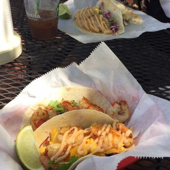 Garbo's Grill - Yum yum shrimp tacos (1 Korean and 1 Cayo style) and fish tacos. Definitely recommend. The shrimp were huge! - Food Trucks Near Me - Key West, Florida