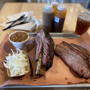 Little Miss BBQ - 1 Beef Rib + 1lb of Brisket! AAAAMAAAZING - Barbeque Near Me - Phoenix, Arizona