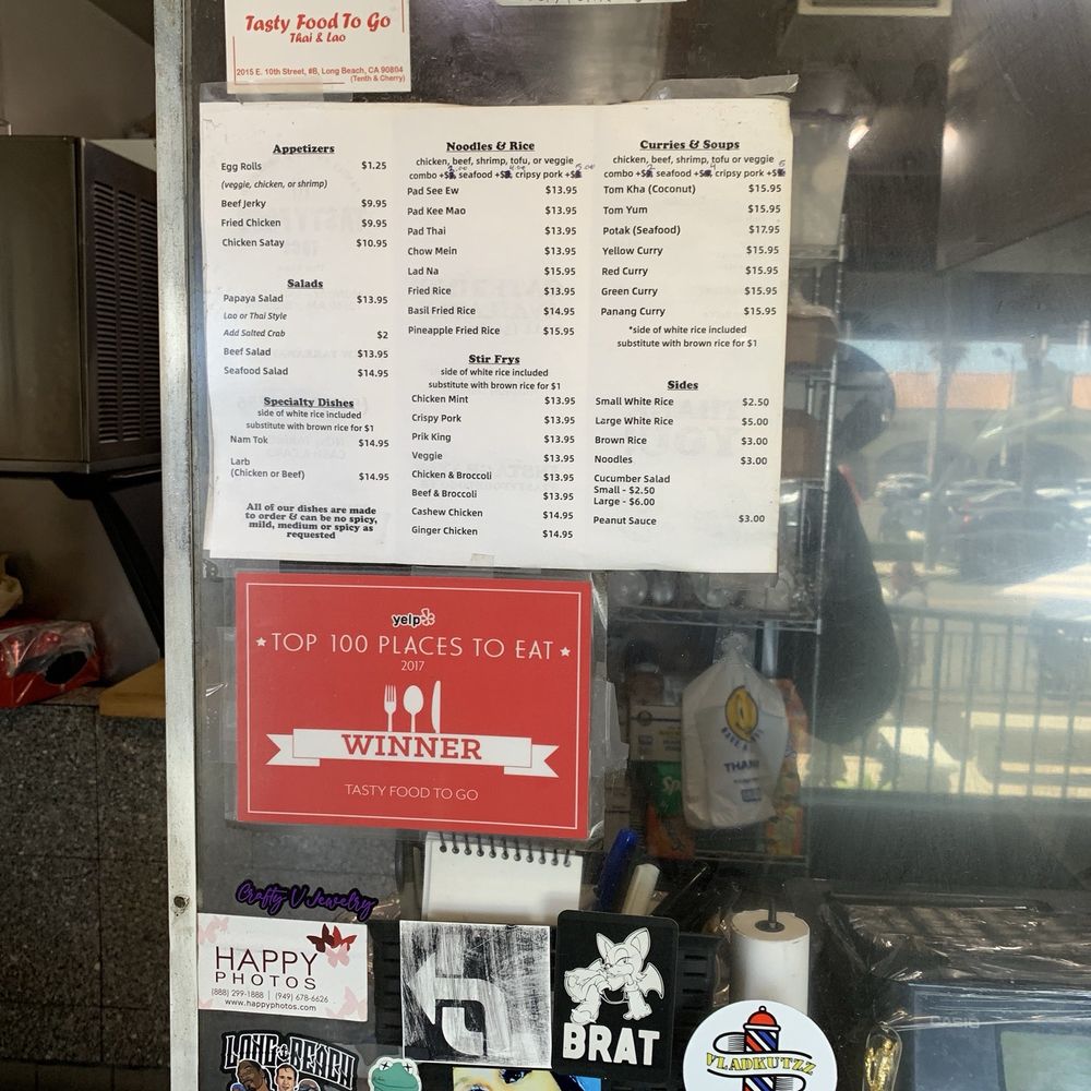 Tasty Food To Go - Menu (May 2025) - Thai Near Me - Long Beach, California Tasty Food To Go - Menu (May 2025) - Thai Near Me - Long Beach, California