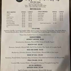 Sippin Serendipity - Menu
