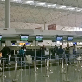 全日空 - Check-in Counters at Terminal 1 - Aisle E - Airlines Near Me - Hong Kong, HK