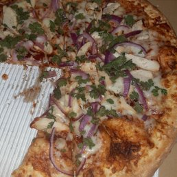 Large BBQ Chicken pizza. Large BBQ Chicken pizza.