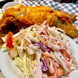 No Frill Bar and Grill - Fish & Chips. Always a favorite