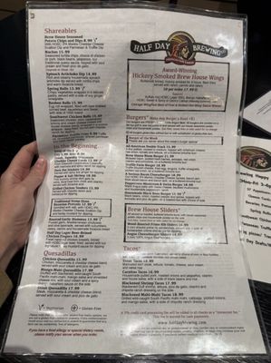 Menu photo 4 Half Day Brewing Lincolnshire, IL